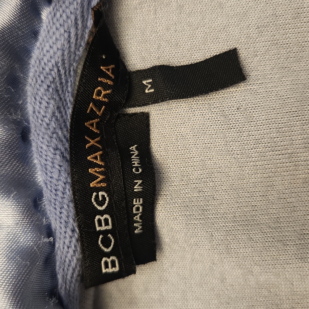 Vintage 90s Y2K BCBGMaxazria Rhinestone Velour Zip Up Hooded Track Jacket Blue - Picture 13 of 16